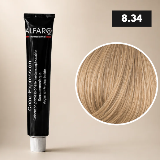 COLOR-EXPRESSION 8.34 BLOND CLAIR DORE CUIVRE